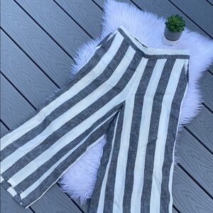 Catherine Malandrino striped culotte Capri pants